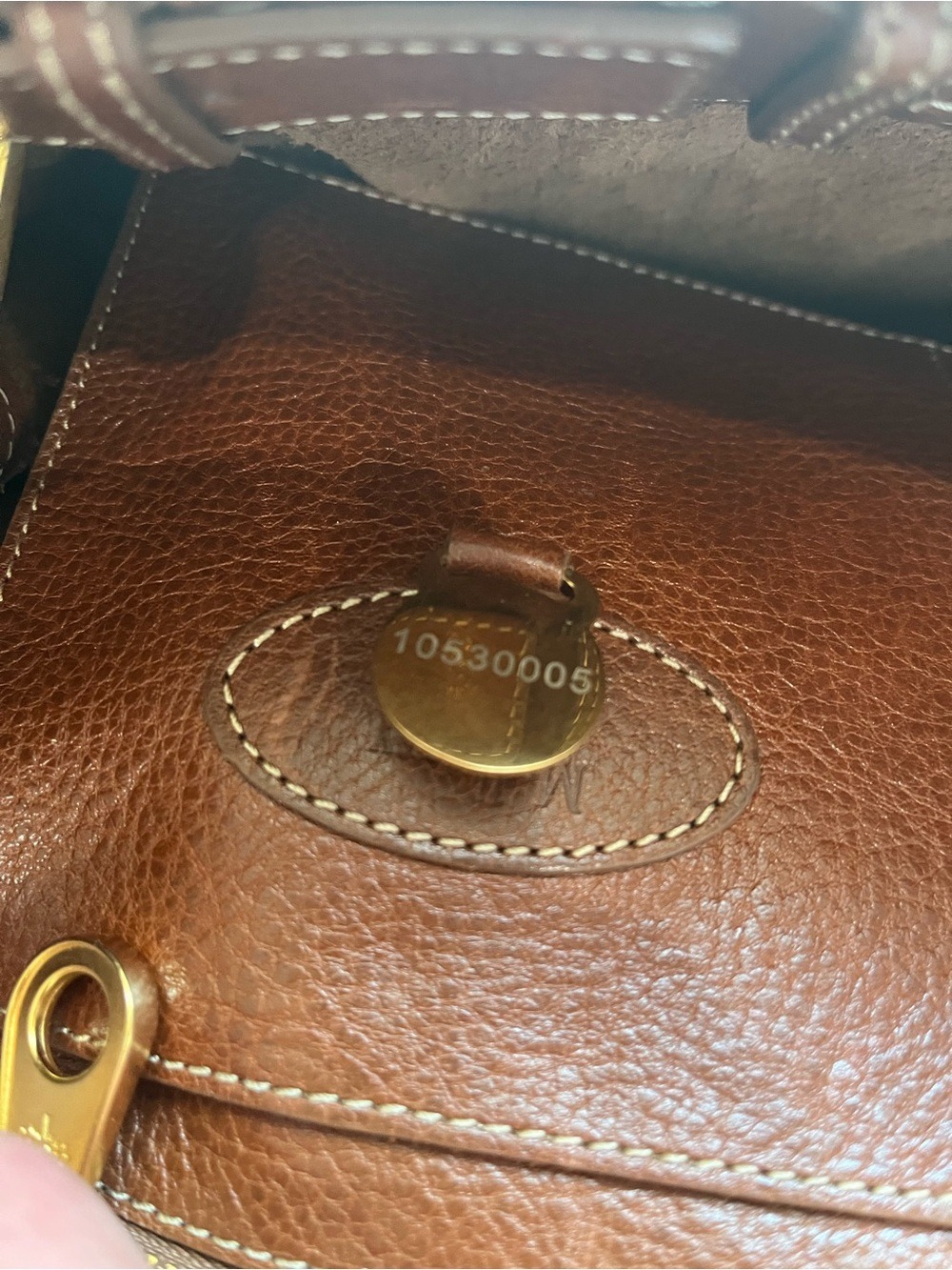MULBERRY RARE EDITIONS 50 YEARS NVT OAK LEATHER BAYSWATER - Picture 7 of 16